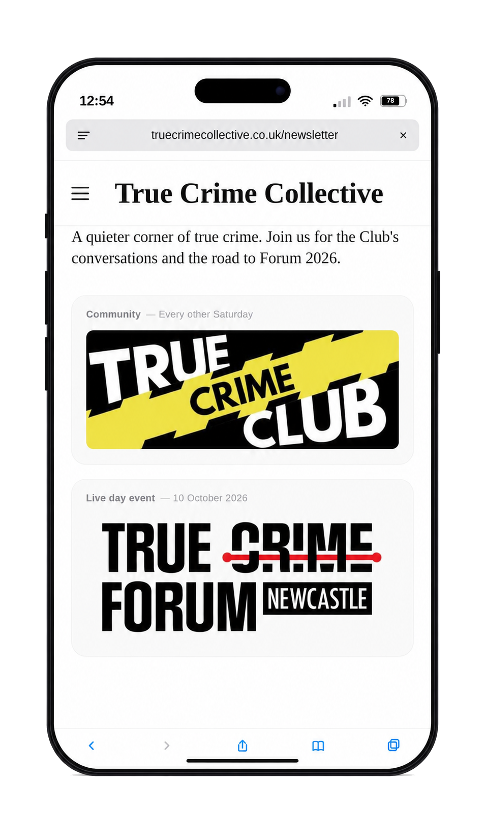 True Crime Collective Banner